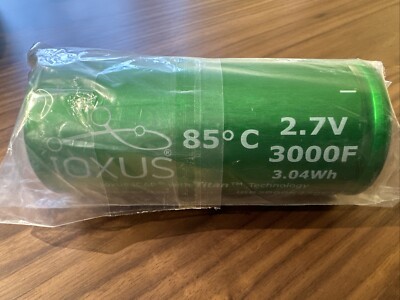 Ioxus 2.7V 3000F 3.0Wh 85 Degrees Celsius Ultracapacitor iRB3000K270CT