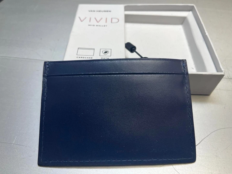 Van Heusen Vivid CardCase Faux Leather Brown Blue (B) - Image 2 of 2