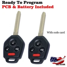 2X Replacement for Subaru 2011 2012- 2019 Remote Head Key Fob 4Button CWTWB1U811