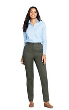 NWT Lands End Women's 7 Day Elastic Back High Rise Pants Size 18 37/38W 55 BB35