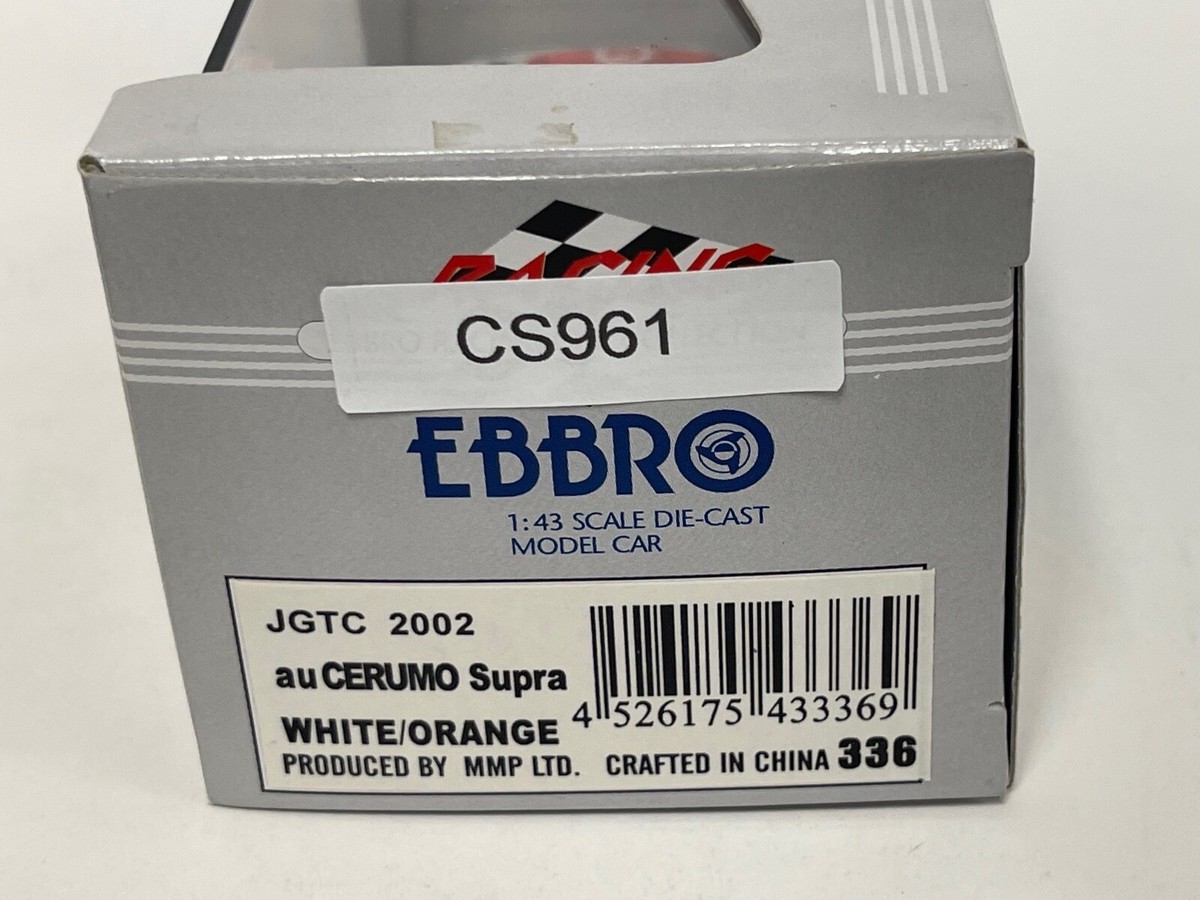 ★①-cと②-cセット 1/43 Ebbro Au Cerumo Toyota Supra JGTC 2002 car #1 #197 CS961 | eBay