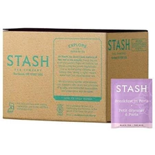 Stash Tea Breakfast in Paris Black Tea, 100 Count Box of Tea Bags in Foil