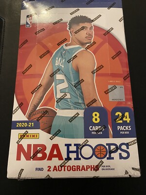 2020-21 Panini NBA Hoops Basketball Hobby 2 Packs LaMelo Ball Edwards Rookie  
