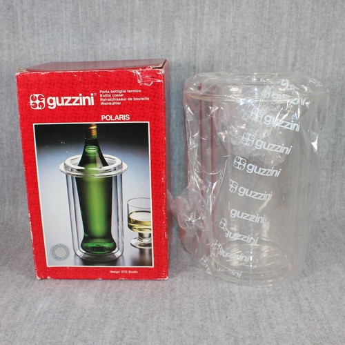 GUZZINI BOTTLE COOLER Polaris Clear Translucent Acrylic Vintage 1970s Italy 1977 - Picture 8 of 19