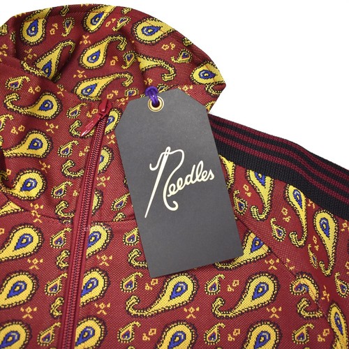 NWT $460 Needles x END Red Paisley Knit Track Jacket Mens S Butterfly Logo Japan