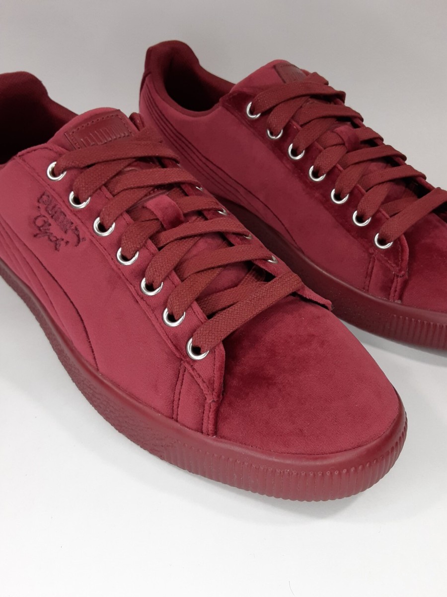 Size 9.5 - PUMA Clyde Velour Ice Red for sale online | eBay