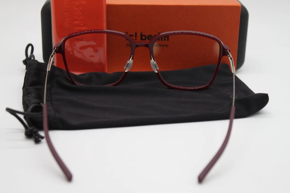 NUEVO IC! BERLÍN MARLENE BORGOÑA BRONCE BRILLANTE GAFAS AUTÉNTICAS CON ESTUCHE 52-16 Foto 4 de 4