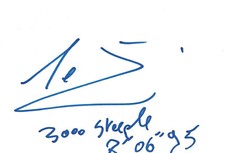 Mahiedine Mekhissi Autogramm signed 10x15 cm Karteikarte