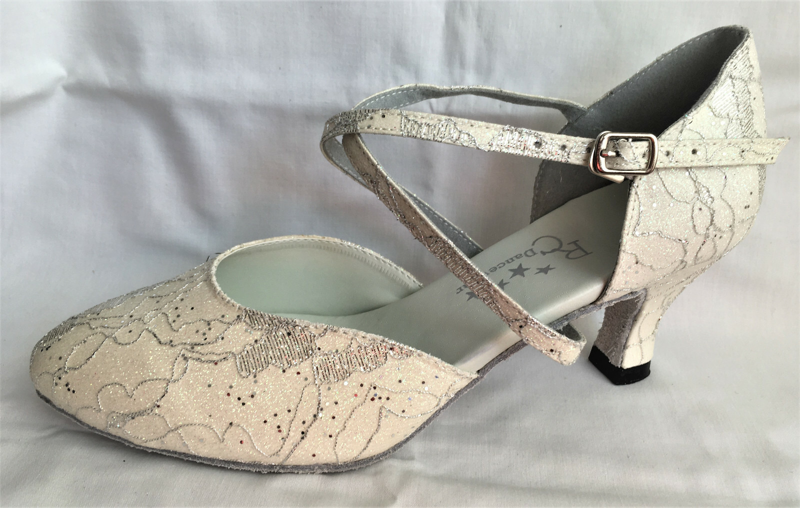 Ladies Black or Cream Ballroom, Latin, Jive, Salsa Dance Shoes UK