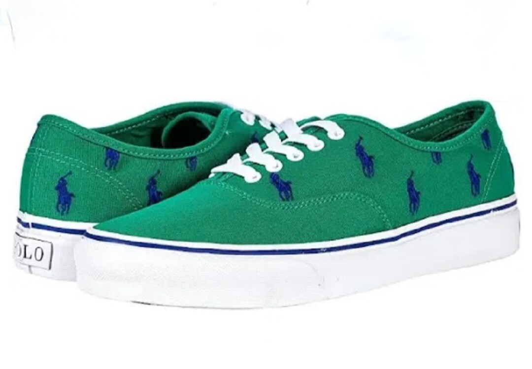 POLO RALPH LAUREN Keaton Allover Polo Pony Sneakers (taglia 11 5D)