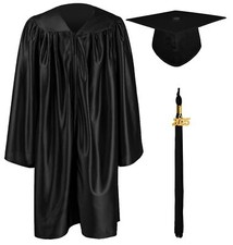 Shiny Kindergarten  Preschool Graduation Cap and Gown Set with 2024 Tassel