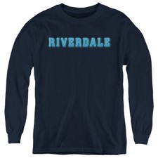 Riverdale Kids Long Sleeve Shirt Logo Navy Tee
