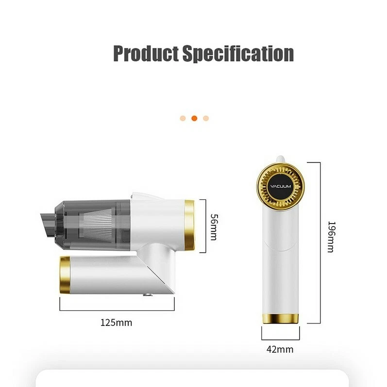 Cordless Hand Held Vacuum Cleaner Car Home Small Portable 9000PA Wireless New - Image 2 of 4