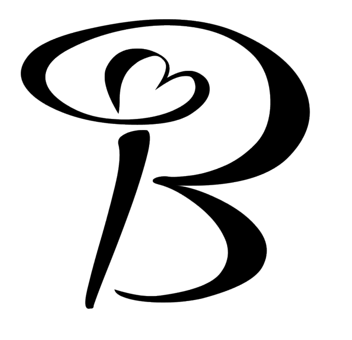 Heart Monogram Letter B Vinyl Decal Sticker For Home Cup Car Decor Choice