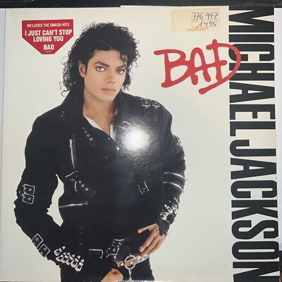1987 Michael Jackson   Bad Record Vinyl LP Excellent Condition