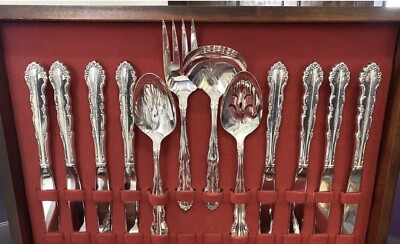 1881 Rogers Oneida Ltd Mid-Century 1959 Flirtation 48-pc Flatware