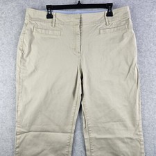 Tommy Hilfiger Pants Womens 16 Khaki Janie Fit Stretch