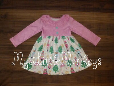 NEW Boutique Christmas Nutcracker Girls Long Sleeve Pink Dress | eBay NEW Boutique Christmas Nutcracker Girls Long Sleeve Pink Dress | eBay