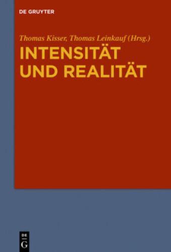 Thumbnail - Intensität Und Realität Systematische Analysen Zur Problemgeschichte