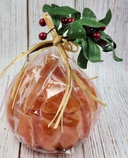 Vintage Harry and David PUMPKIN HALLOWEEN CANDLE in Original Shrink Wrap