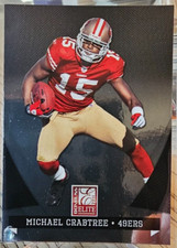 2011 Donruss Elite Michael Crabtree #84 San Francisco 49ers