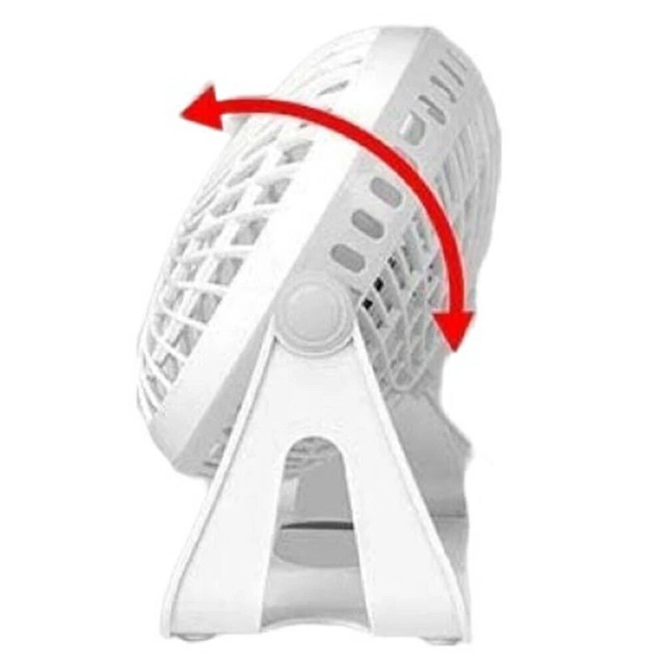 Mini ventilatore da scrivania tavolo alimentazione USB per pc computer portatile - Immagine 4 di 4