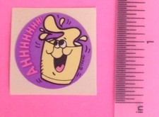 VTG 80s TREND Scratch Sniff Glossy Scented Sticker Vanilla Milkshake Shake HTF