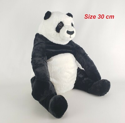 IKEA KRAMIG Stofftier 30cm Panda Kuscheltier & Teddybären weiß/schwarz Spielzeug Geschenke Kinder