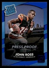 2017 Donruss #344 John Ross III Blue Rookie Cincinnati Bengals