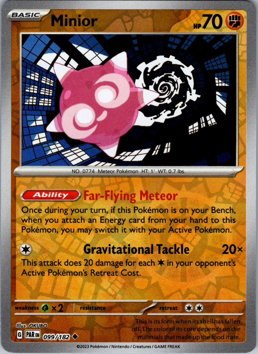 Pokemon - Minior 099/182 - Paradox Rift - Reverse Holo - NM/M | eBay