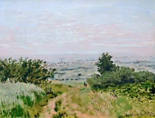 Claude Monet Plain of Argenteuil Giclee Canvas Print 8x10 Landscape Art Decor