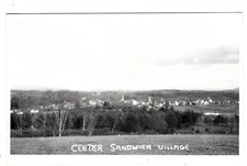 Real Photo Postcard  Center Sandwich Village New Hampsire RPPC