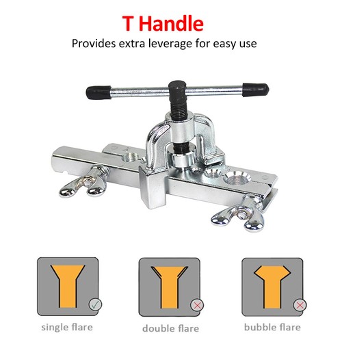 Flaring Tool Set Tubing Pipe Copper Tubing Brake Line Flaring Tool Set S1W3 - Picture 5 of 7