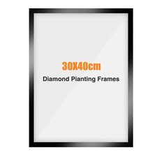 Black Picture Frame for Diamond Art Photo Gallery 12x16in Frame with Hooks