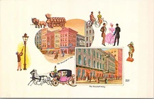 POSTCARD-THE BERGHOFF RESTAURANT-17 WEST ADAMS ST.-CHICAGO, ILL