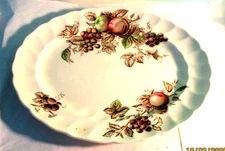 JOHNSON BROS. HARVEST TIME  1 2 " OVAL  PLATTER MADE IN ENGLAND  UNUSED PERFECT