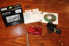 FUJI FINEPIX JX660 Red BOXED MINT TESTED Digital Camera HD movie  8gb sd card