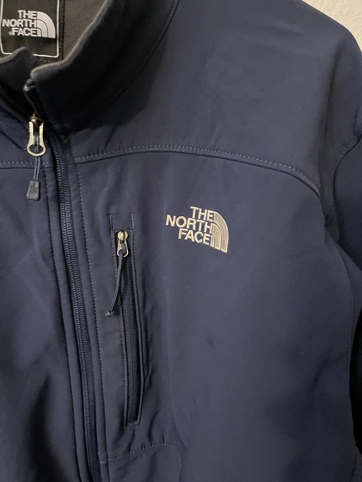 The North Face Softshell Full Zip Jacket TNFAPEX Mock Neck Blue Men’s Size XL - Image 3 of 4