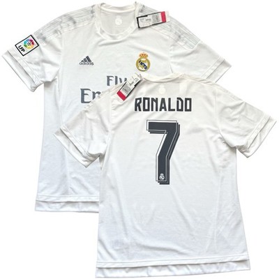 2015/16 Real Madrid Home Jersey #7 Ronaldo Large adidas Soccer