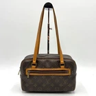 Louis Vuitton Cite MM Shoulder Bag Monogram Canvas M51182 Authentic