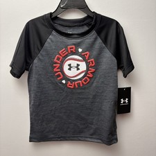 Kids Size 4T - Under Armour - T - Shirt - Black / Gray - New With Tag - Baseball