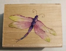 Dragonfly Rubber Stamp All Night Media Brenda Walton 990H17 Made in the USA