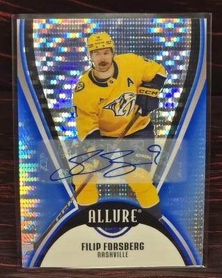 Filip Forsberg /35 Blue Line AUTO Parallel 2025-26 Allure #22 Predators Sweden