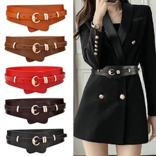 Genuine Leather Waist Belt with Pin Buckle for Women and Men Fashion Accessory