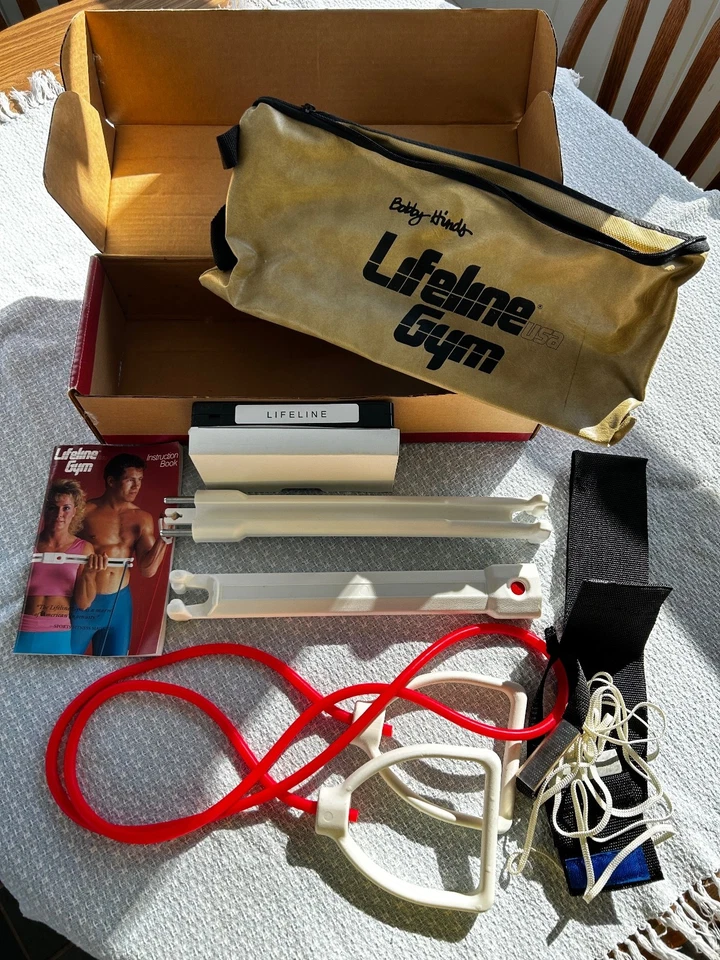 复古 Bobby Hinds Lifeline 美国健身房套件 带教学视频和小册子 — 第 2/4 张图片