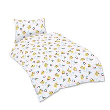 Kinder Bettwäsche PAUL Baumwolle 2 teilig Reißverschluss  100x135 cm 40x60 cm