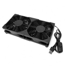 240mm Dual USB Cooling Fan, 2 x 120mm 5V USB Powered Cooling Fans with DXK-0038