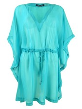 Tommy Hilfiger Women's Chiffon Kaftan Top Swim Cover-Up
