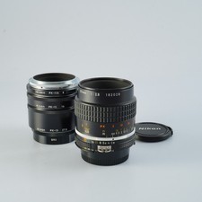 EXCELLENT Nikon Ai-s Micro NIKKOR 55mm F/2.8 + PK-13-12-11A Macro Lens