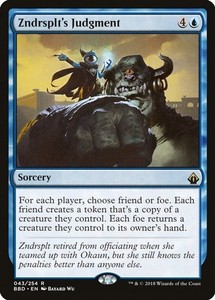 Zndrsplt's Judgment - Battlebond #43 Rare Sorcery